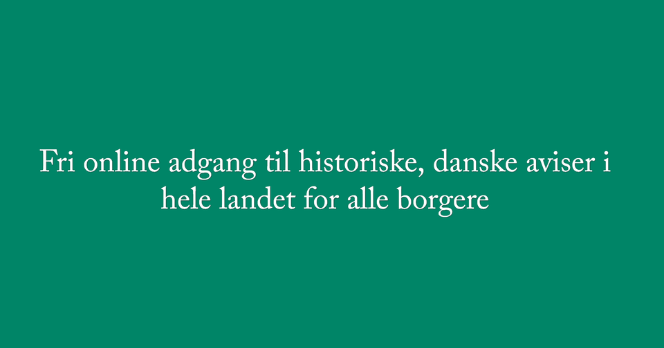 Borgerforslag om fri online adgang til historiske danske aviser